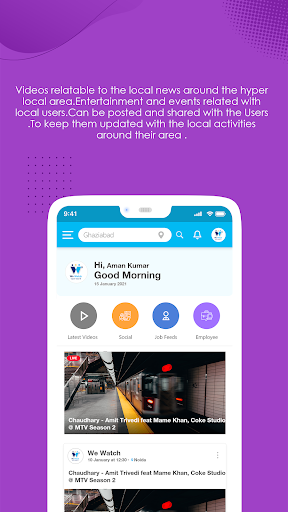 We Watch : Hyper Local Platfo Screen 2