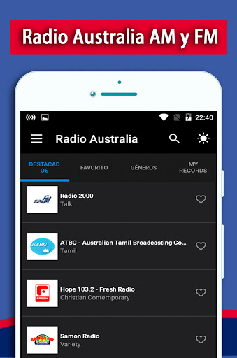 Radio Australia Screen 3