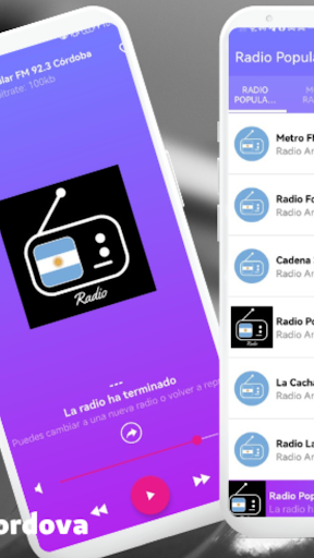 Radio Popular 92.3 Cordoba App Screen 2