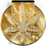 Gold Diamond Glitter Weed Theme icon