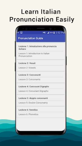 Italian Pronunciation Screen 2