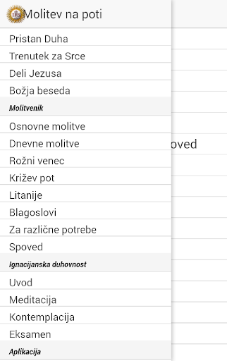 Molitev na poti Screen 2