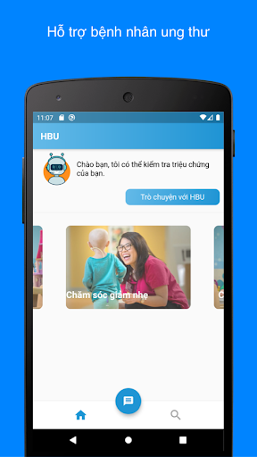Android application HBU - Hỗ trợ Bệnh nhân Ung thư screenshort