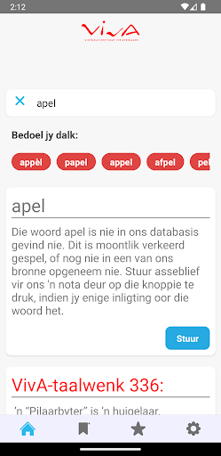 VivA-woordeboekapp Screen 3