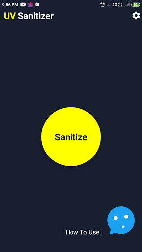 Android application UV Sanitizer screenshort