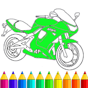 Coloring Ninja Motorcycle