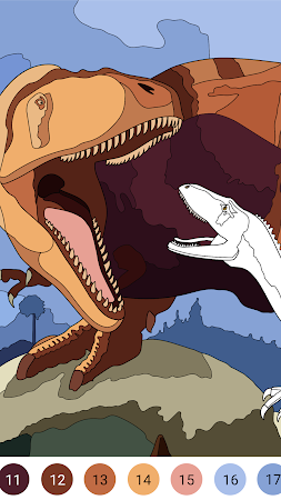 Game screenshot Dino Coloring Encyclopedia apk download