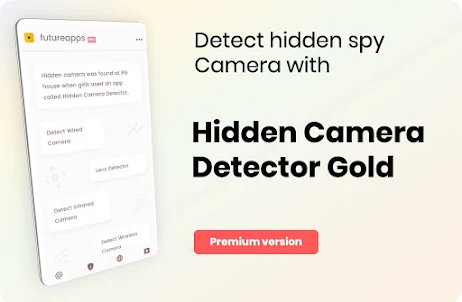 Detector de Câmera Oculta Ouro