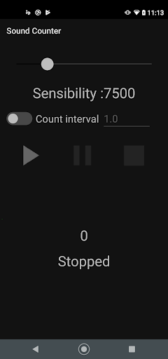 Android application Sound Counter screenshort