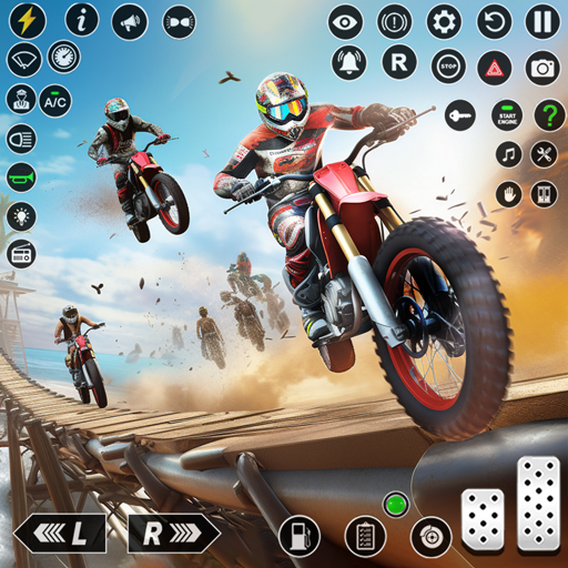 Motorcycle Mega Ramp Bike Game  Icon