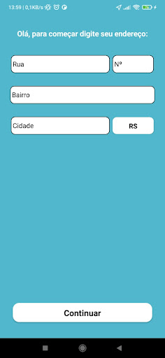 Android application Chame Gás screenshort