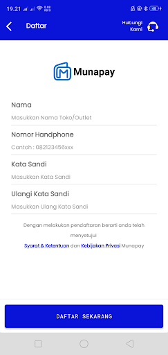 Android application Munapay: Sentra Pulsa & PPOB screenshort