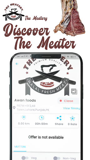 Android application The Meatery screenshort