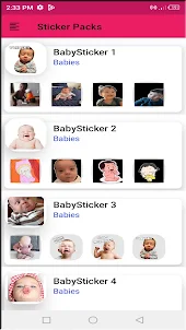 Cute Baby Animated Wasticker
