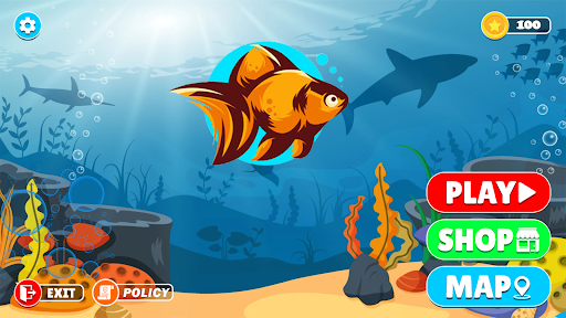 Android application Fish World Paradise Game screenshort
