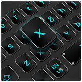Cool Black Blue Keyboard icon