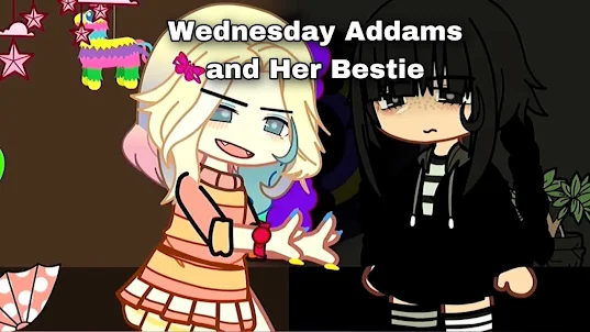 Gacha Wednesday Addams Club HD