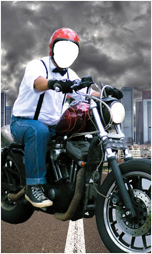 Android application Men Bike Photo Maker screenshort