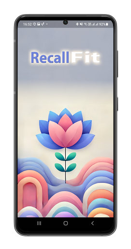 Android application RecallFit screenshort