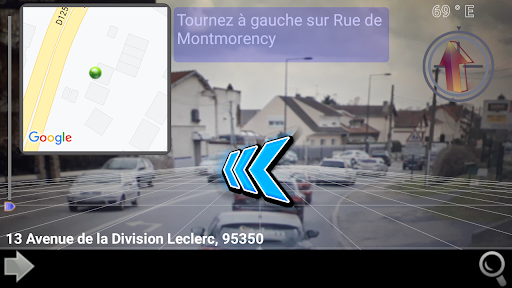 Android application Maps AR - city walk helper screenshort