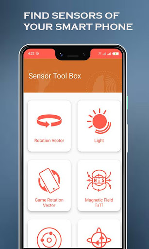 Android application Sensor Tool Box Device info screenshort