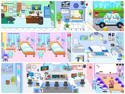 米加小鎮:醫院世界兒童公主醫生芭比夢幻屋照顧寵物懷孕遊戲