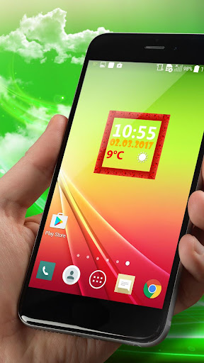 Cool Digital Clock Widget Screenshot 1 - AppWisp.com