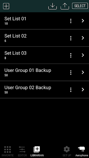 Screenshot of Aerophone Pro Editor