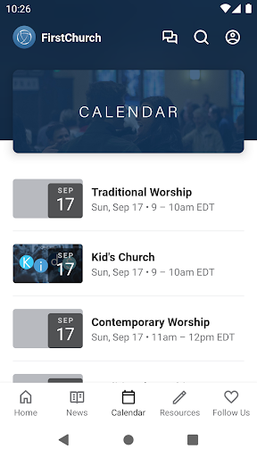 First Church Williamsport Screen 3