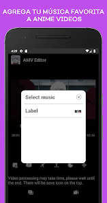 Captura 4 Anime Music Video Editor - AMV android
