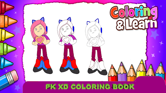 10+ Desenhos do PK XD para Imprimir e Colorir/Pintar
