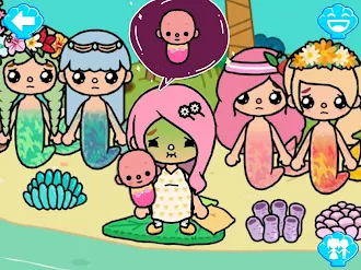 Game screenshot Mermaid Games: Princess Salon apk download