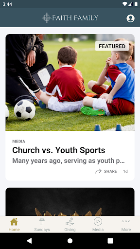 Android application Faith Family Church Maryland screenshort