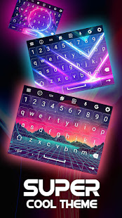 Neon Keyboard Theme - LED Light Background for PC / Mac / Windows  -  Free Download 