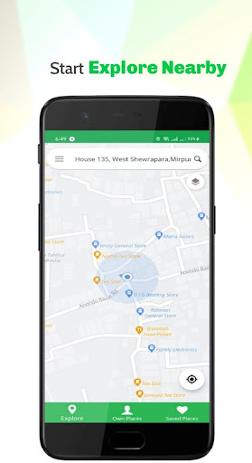Android application Barikoi Maps screenshort