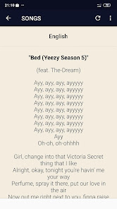 Captura de Pantalla 4 Kanye West Lyrics android