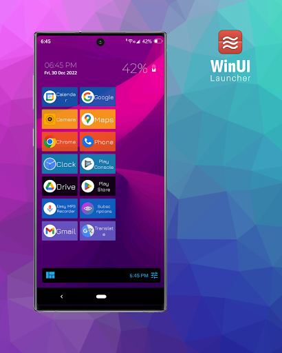Win UI - The Launcher Screen 2