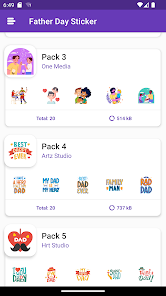 Captura de Pantalla 5 Pegatinas del día del padre. android