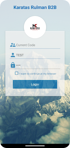 Android application Karatas B2B screenshort