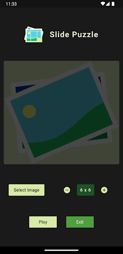 Android application Slide Puzzle screenshort