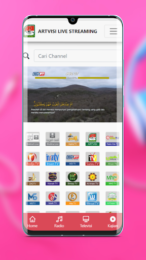 Android application Artvisi Live Streaming screenshort