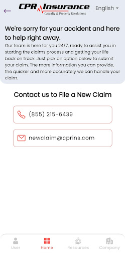 Android application CPR Insurance App screenshort