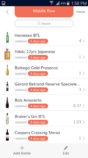 Android application BarOS screenshort