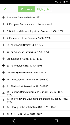 Study US History Screen 2