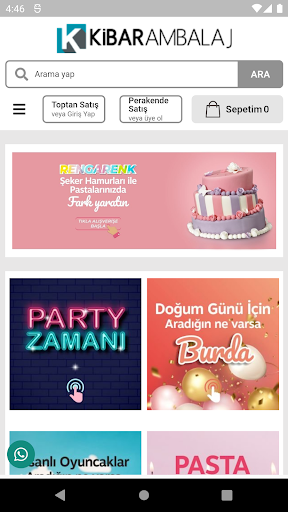 Android application Kibar Ambalaj screenshort
