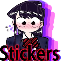 Komi san anime Stickers