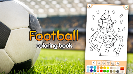 Football coloring book game