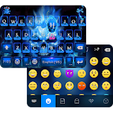 NeonBlueSkull iKeyboard Theme icon