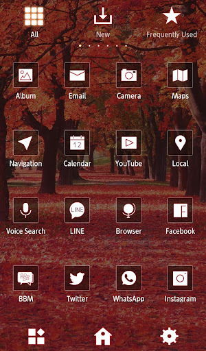 Autumn Trees Theme Screen 3