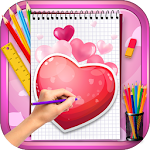 Learn to Draw Lovely Hearts Apk